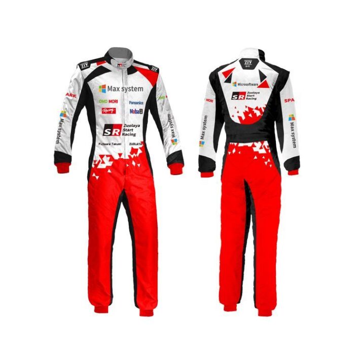 Kart Racing Embroidered Suit