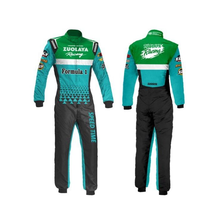 Kart Racing Embroidered Suit